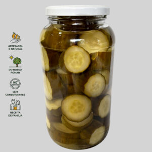 Pepino em Conserva – Crocância e Sabor Refrescante do Campo - Conserva Pequena – 800ml
